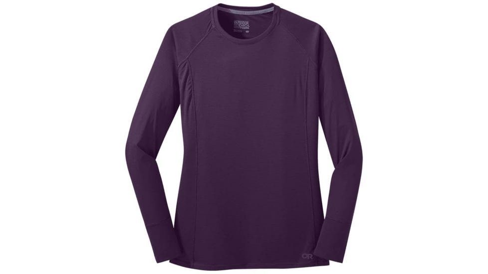 Outdoor Research Echo Long Sleeve Tee - Womens, Blackberry, Extra Small, 2694720325005