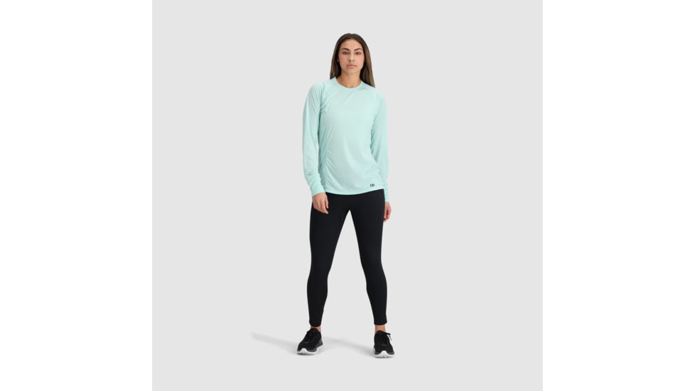 Outdoor Research Echo Long Sleeve Tee - Womens, Calcite, Large, 2876572446008