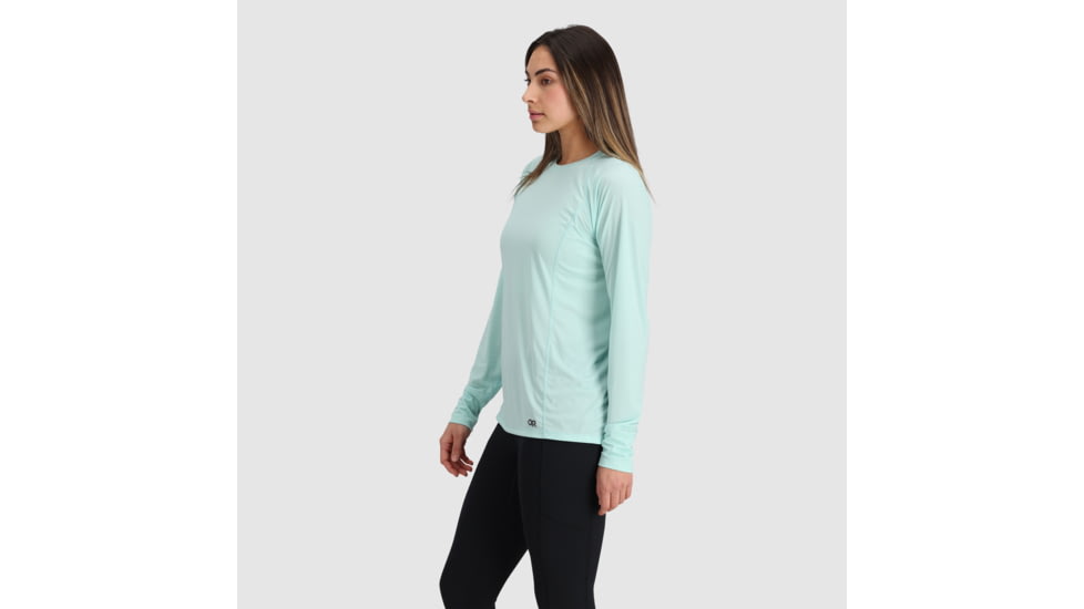 Outdoor Research Echo Long Sleeve Tee - Womens, Calcite, Large, 2876572446008