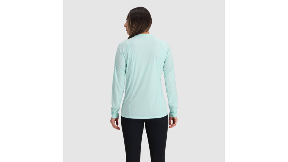 Outdoor Research Echo Long Sleeve Tee - Womens, Calcite, Large, 2876572446008