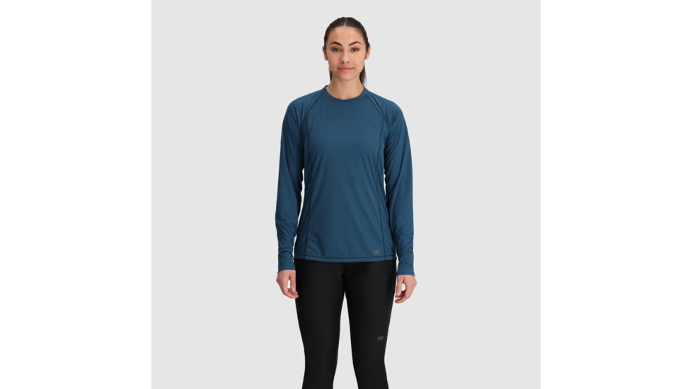 Outdoor Research Echo Long Sleeve Tee - Womens, Harbor, Medium, 2876572447007