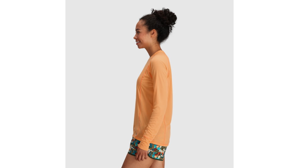 Outdoor Research Echo Long Sleeve Tee - Womens, Orange Fizz, XS, 2876572279005