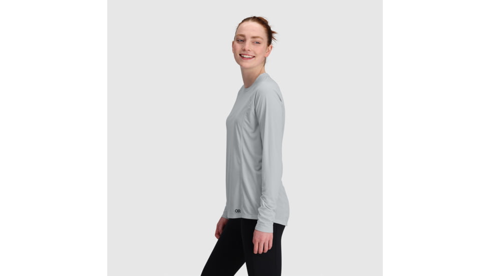 Outdoor Research Echo Long Sleeve Tee - Womens, Pebble, M, 2876571569007