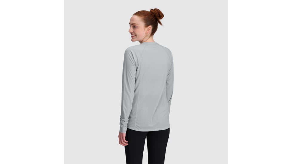 Outdoor Research Echo Long Sleeve Tee - Womens, Pebble, M, 2876571569007