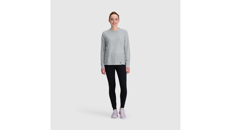 Outdoor Research Echo Long Sleeve Tee - Womens, Pebble, M, 2876571569007
