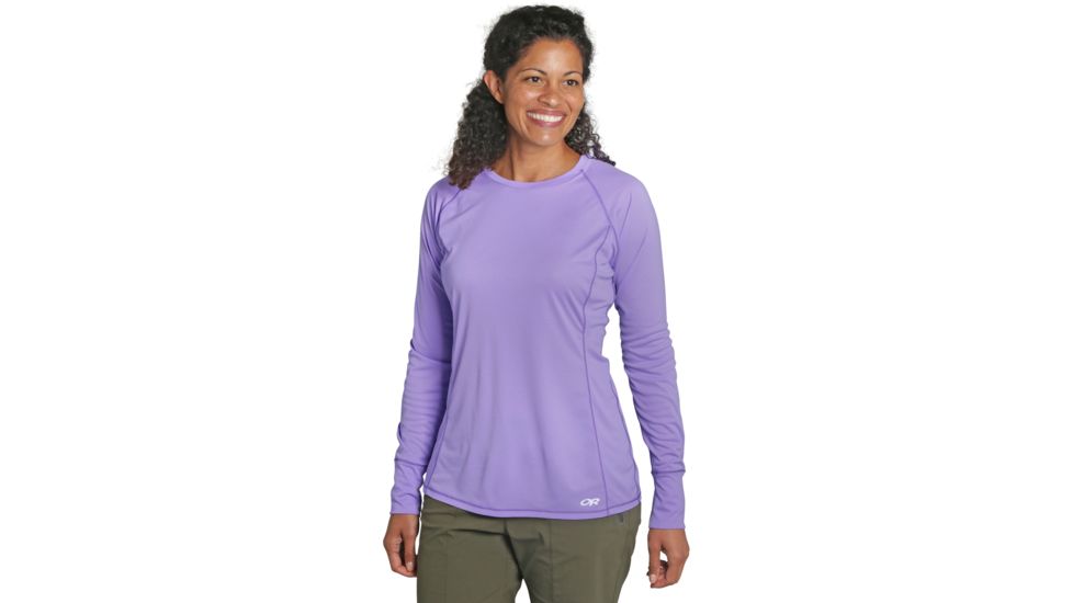 Outdoor Research Echo Long Sleeve Tee - Womens, Thistle, Extra Small, 2694720670005