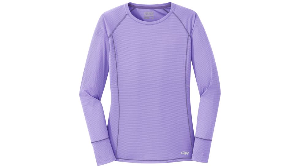 Outdoor Research Echo Long Sleeve Tee - Womens, Thistle, Large, 2694720670008