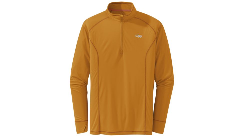 Outdoor Research Echo Qtr Zip - Mens, Pumpkin, Small, 2692071293006