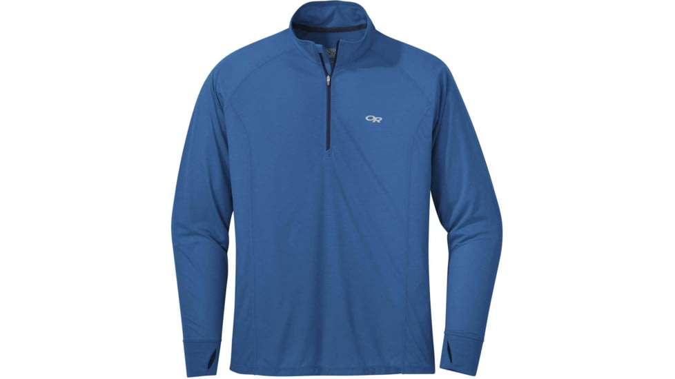 Outdoor Research Echo Quarter Zip - Mens, Admiral, Medium, 2692071782007