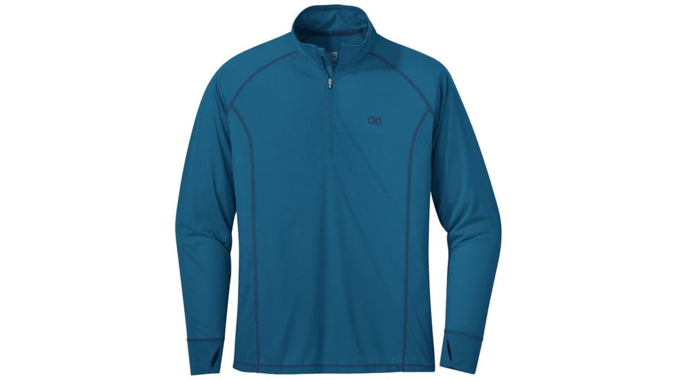 Outdoor Research Echo Quarter Zip - Mens, Cascade, Small, 2692071856006