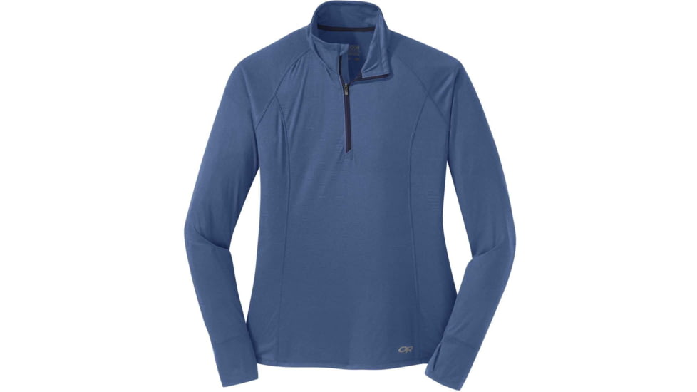 Outdoor Research Echo Quarter Zip - Womens, Chambray, 2XS, 2714731783004