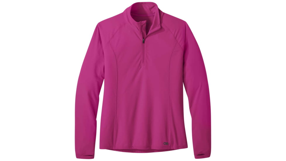 Outdoor Research Echo Quarter Zip - Womens, Fuchsia, 2XL, 2876562094010