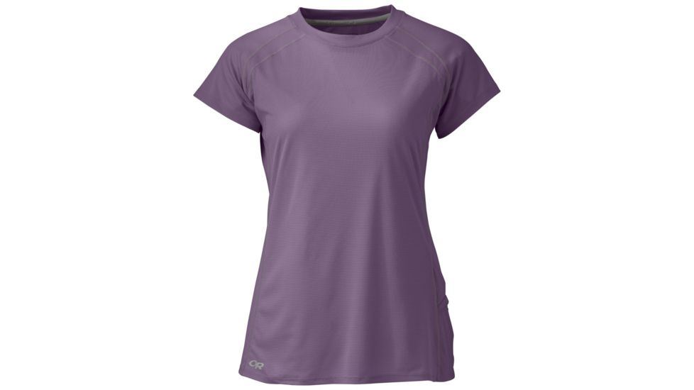 Outdoor Research Echo Short Sleeve Tee - Womens, Amethyst, Extra Large, 2437090307009