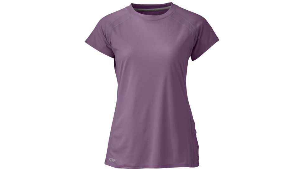 Outdoor Research Echo Short Sleeve Tee - Womens, Amethyst, XS, 2437090307005