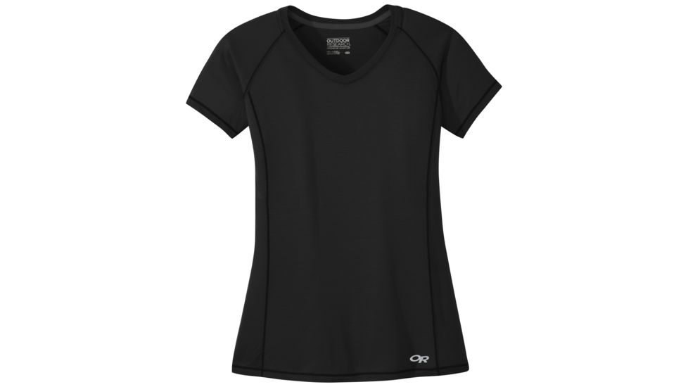 Outdoor Research Echo Short Sleeve Tee - Womens, Black, 2XS, 2692050001004