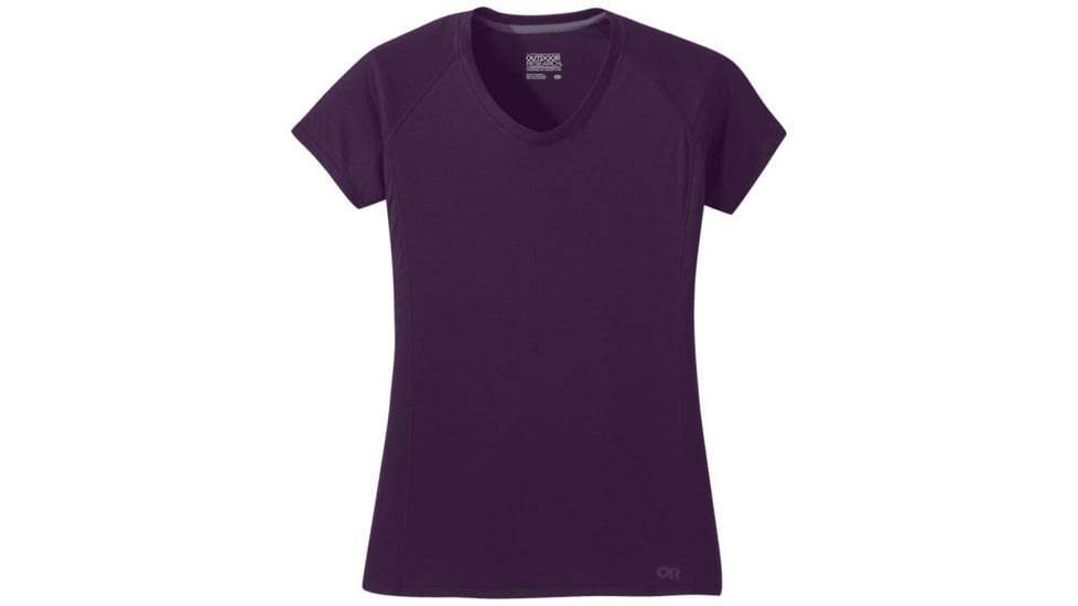 Outdoor Research Echo Short Sleeve Tee - Womens, Blackberry, Small, 2692050325006