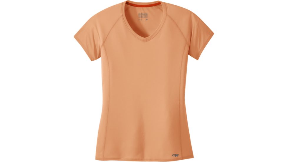 Outdoor Research Echo Short Sleeve Tee - Womens, Cantaloupe, Small, 2692051774006