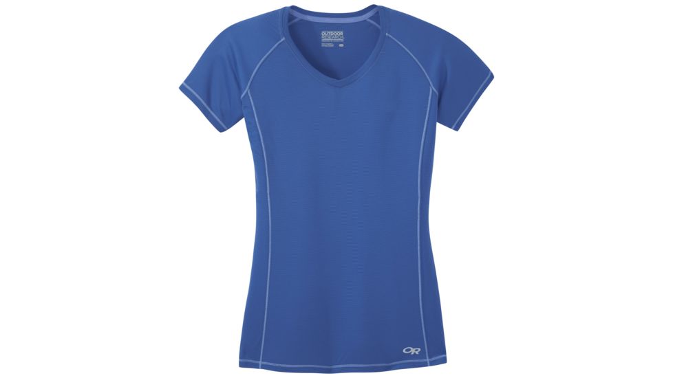 Outdoor Research Echo Short Sleeve Tee - Womens, Lapis, Small, 2692050280006