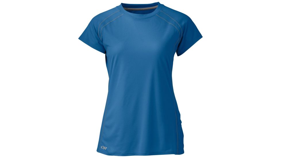 Outdoor Research Echo Short Sleeve Tee - Womens, Lapis, XS, 2437090280005