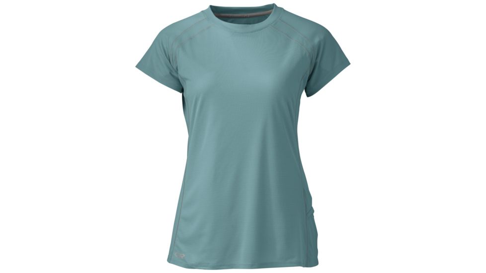 Outdoor Research Echo Short Sleeve Tee - Womens, Seaglass, Medium, 2437091299007