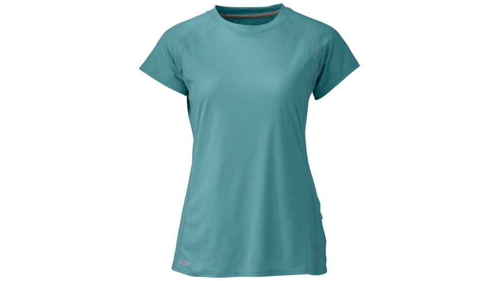 Outdoor Research Echo Short Sleeve Tee - Womens, Seaglass, XL, 2437091299009