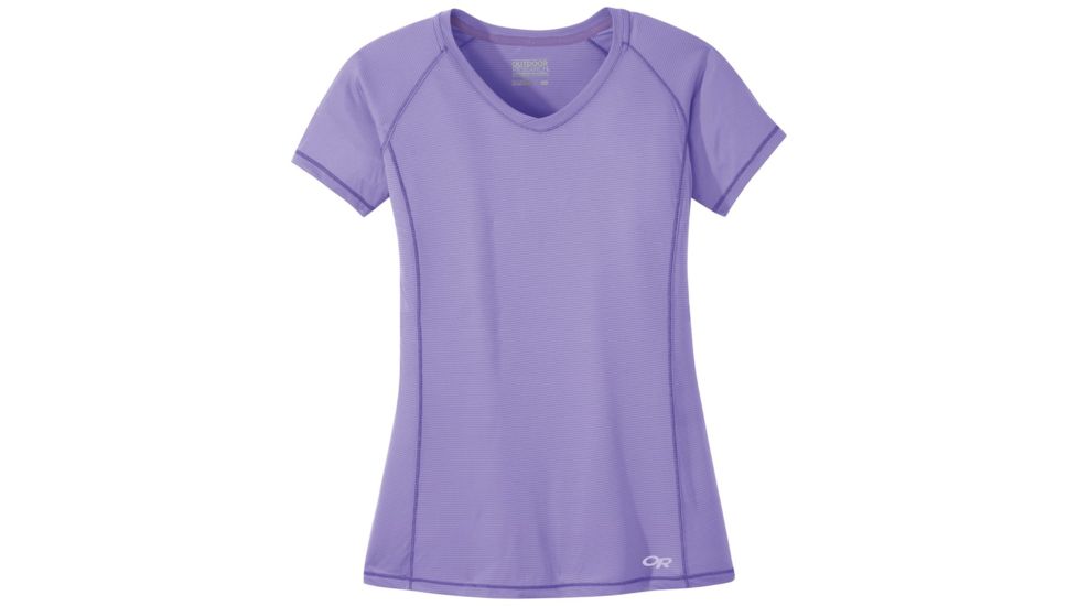 Outdoor Research Echo Short Sleeve Tee - Womens, Thistle, Medium, 2692050670007