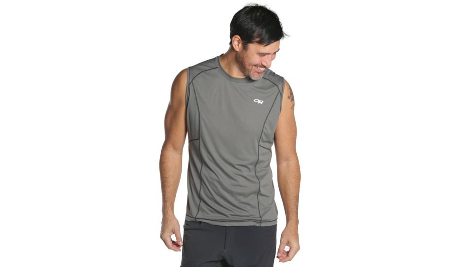 Outdoor Research Echo Tank - Mens, Pewter, Small, 2692090008006