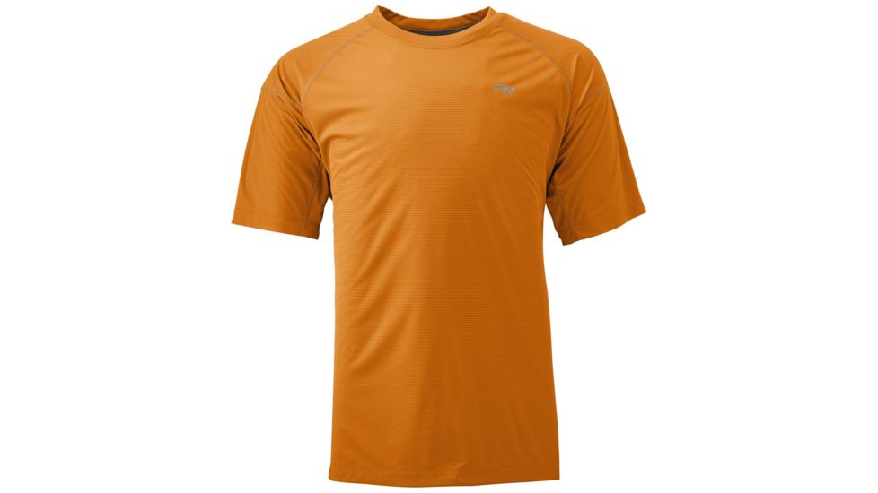 Outdoor Research Echo Tee - Mens, Pumpkin/Pewter, M, 2428361359007