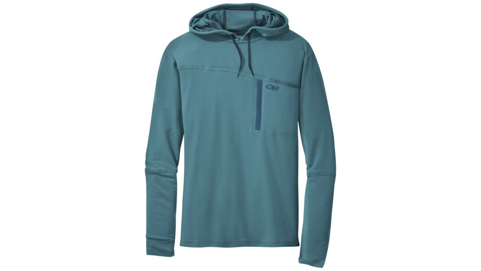 Outdoor Research Ensenada Sun Hoody, Men's, Washed Peacock, M 244048-washed peacock-M