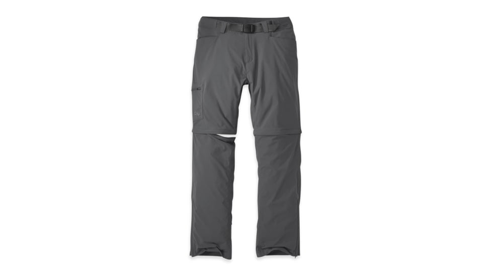 Outdoor Research Equinox Convertible Hiking Pants - Mens, Charcoal, 38 Waist, Short Inseam, 2429210890327