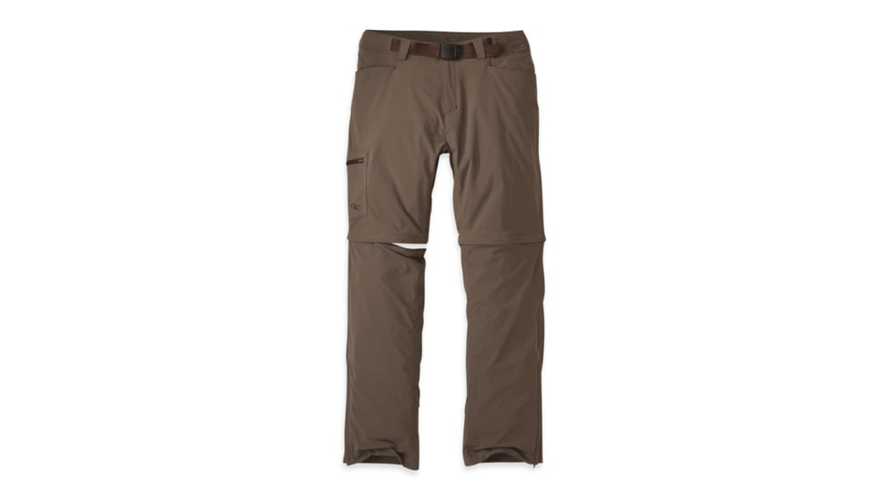 Outdoor Research Equinox Convertible Hiking Pants - Mens, Mushroom, 38 Waist, Short Inseam, 2429210771327