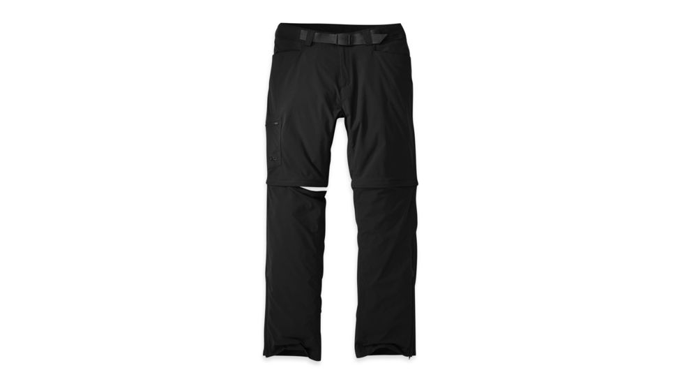 Outdoor Research Equinox Convertible Pants - Men's, Black, Waist 34 in, Inseam 32 in, 242920-0001323