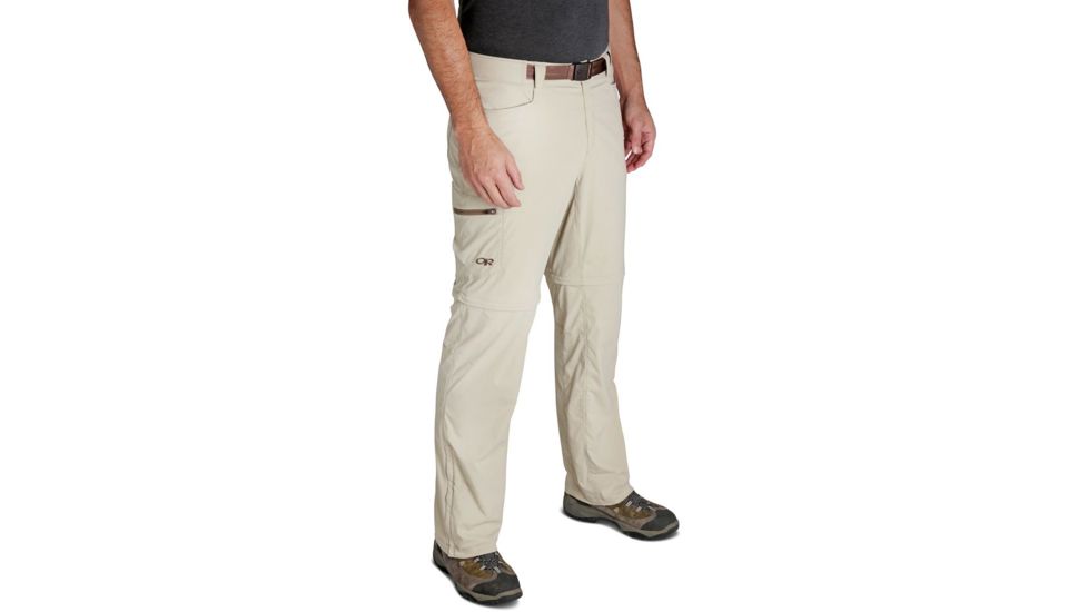 Outdoor Research Equinox Convertible Pants - Mens, Cairn, 38 Waist, Short Inseam, 2429210844327