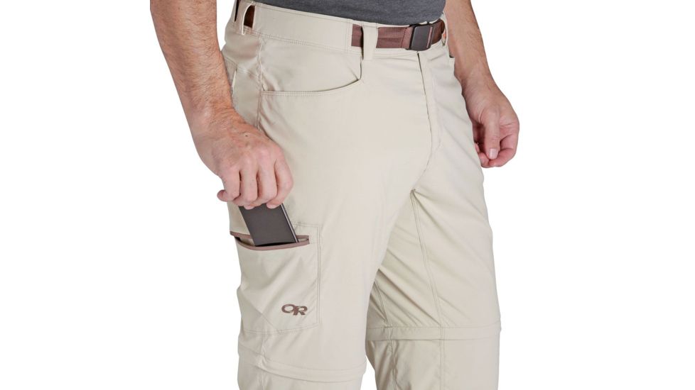 Outdoor Research Equinox Convertible Pants - Mens, Cairn, 38 Waist, Short Inseam, 2429210844327