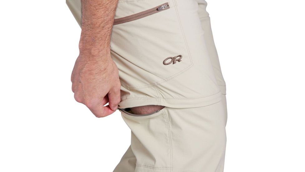 Outdoor Research Equinox Convertible Pants - Mens, Cairn, 38 Waist, Short Inseam, 2429210844327