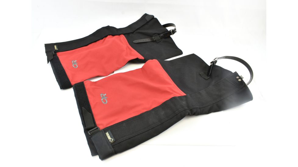 Outdoor Research Expedition Crocodile Gaiters - Men's, Chili/Black, Extra Large, 243114-0413009