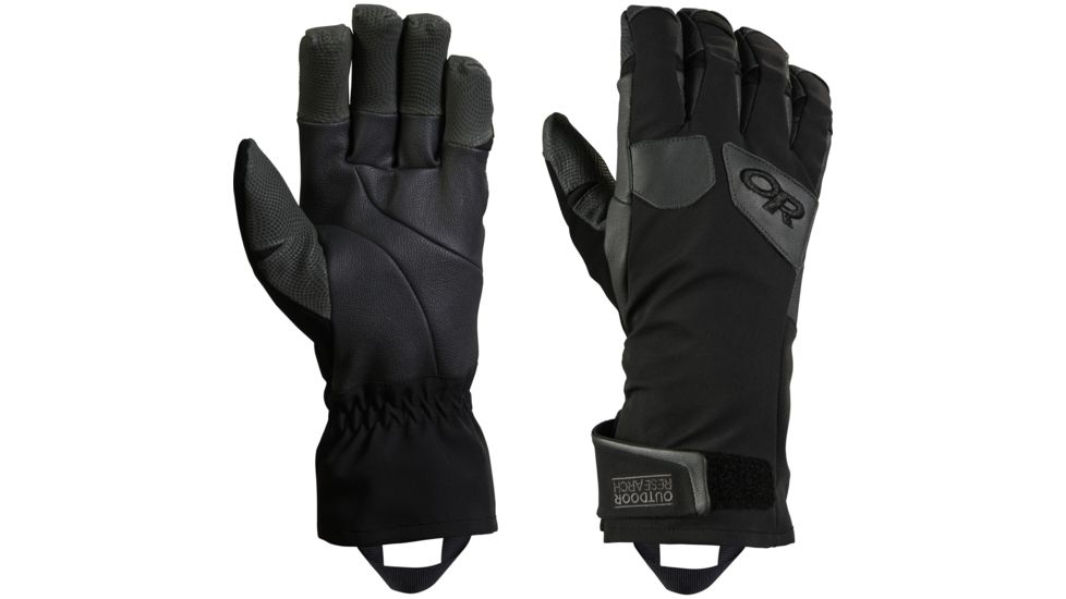 Outdoor Research Extravert Gloves - Mens-Black/Charcoal-Large