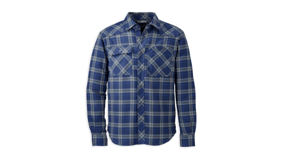 Outdoor Research Feedback Flannel Shirt - Men's-Brick-Medium