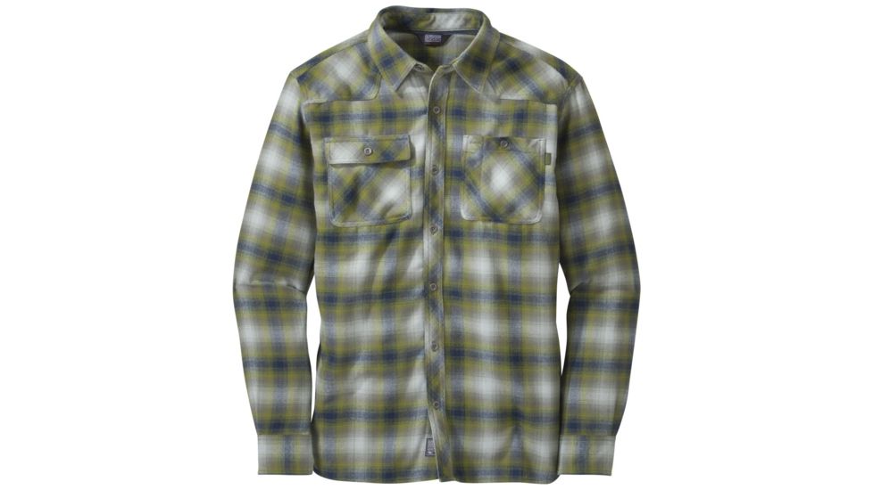Outdoor Research Feedback Flannel Shirt - Men's-Night/Hops-Small