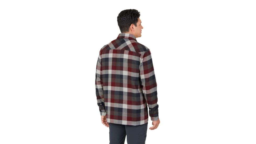 Outdoor Research Feedback Flannel Shirt - Mens, Raisin Plaid, Large, 2428621676008