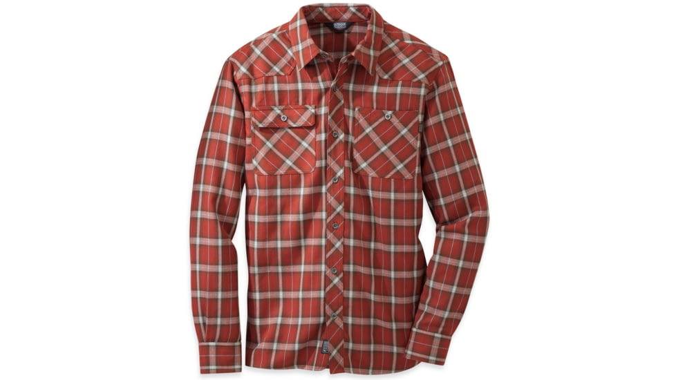 Outdoor Research Feedback Flannel Shirt - Mens-Taos-Large