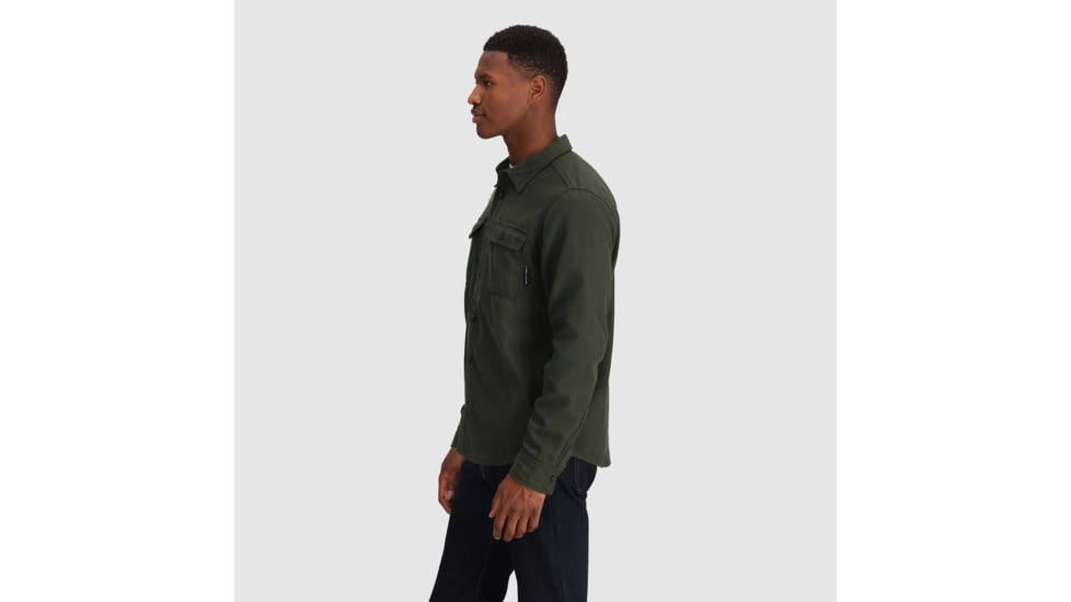 Outdoor Research Feedback Flannel Twill Shirt - Mens, Grove, Small, 3005132445006