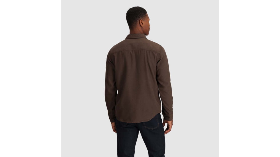Outdoor Research Feedback Flannel Twill Shirt - Mens, Hickory, 3XL, 3005132443011