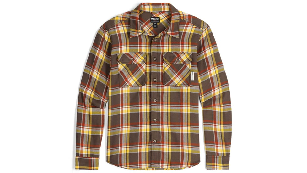 Outdoor Research Feedback Flannel Twill Shirt - Mens, Hickory Plaid, 3XL, 3005132607011