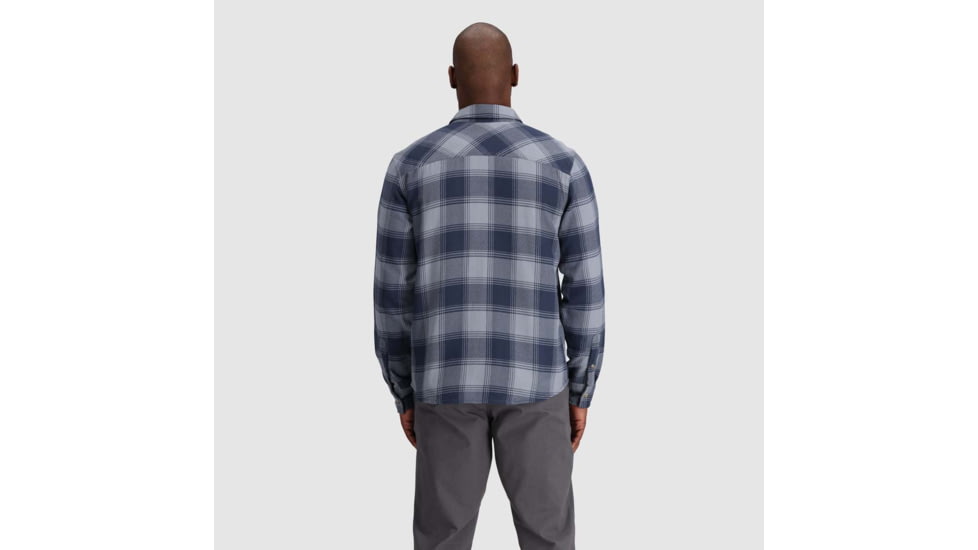 Outdoor Research Feedback Flannel Twill Shirt - Mens, Slate Plaid, 3XL, 3005131521011