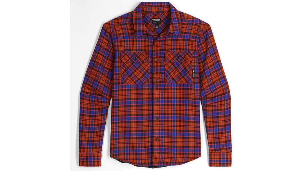 Outdoor Research Feedback Flannel Twill Shirt - Mens, Terra Plaid, 2XL, 3005132606010