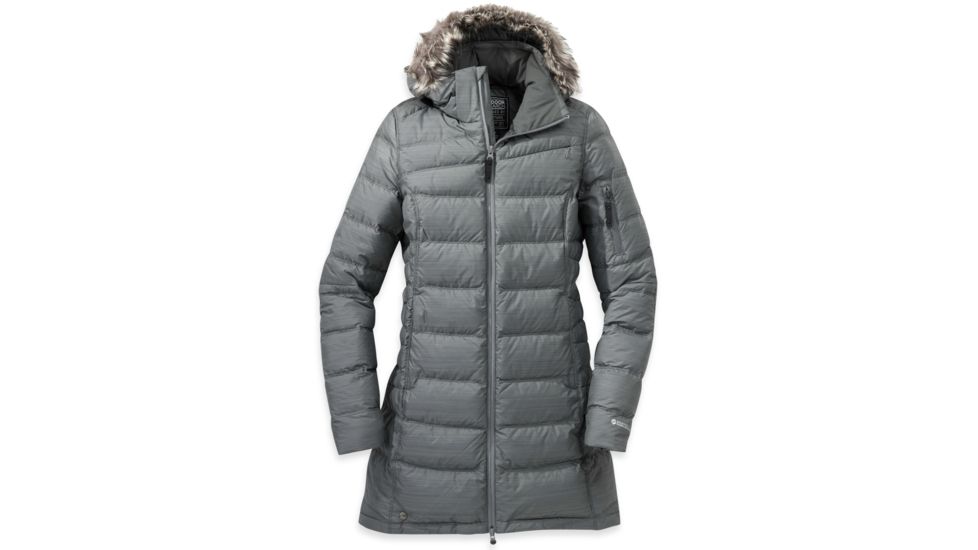 Outdoor Research Fernie Down Parka - Women's-Pewter-Small
