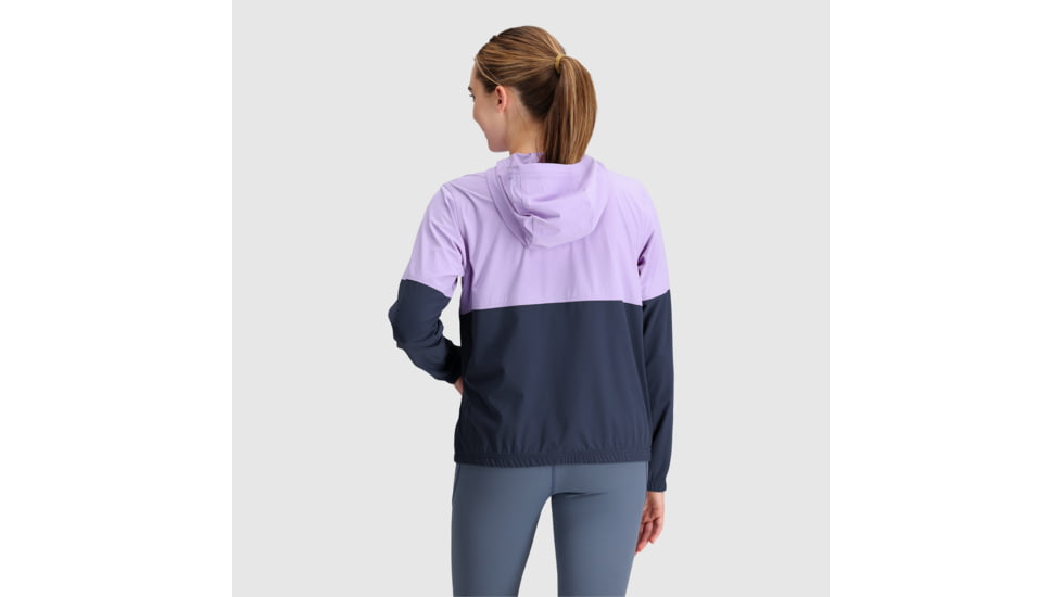 Outdoor Research Ferrosi Anorak Hoodie - Womens, Lavender/Naval Blue, L, 2876232364008