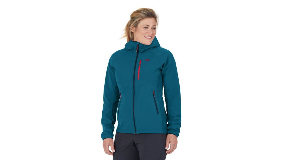 Outdoor Research Ferrosi Grid Hooded Jacket - Womens, Celestial Blue, Medium, 2714351576007