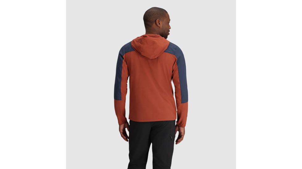 Outdoor Research Ferrosi Hoodie - Mens, Brick/Naval, 2XL, 2876172516010